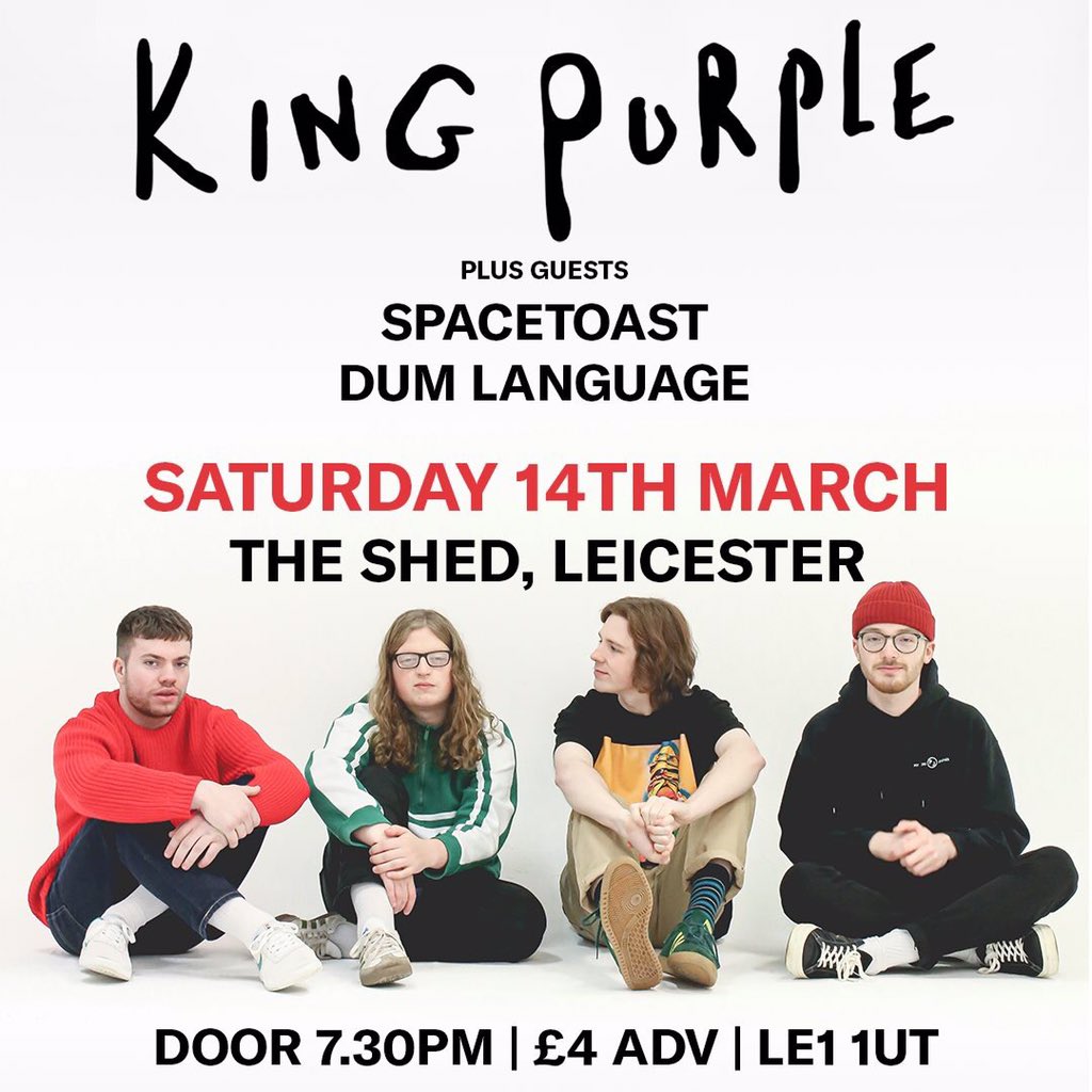** 5 TICKETS LEFT ** for our Leicester show at The Shed w/ <a href="/Spacetoast_uk/">Spacetoast</a> &amp; Dum Language! Get the last tickets here - bit.ly/2VGOdem