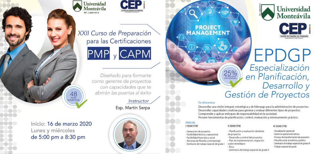 PMI_V's tweet photo. La @Monteavila ofrece los siguientes programas para continuar nuestra formación en materia de dirección de proyectos.
Contáctalos para mayor información: (0212)232.52.55 / 32.21 Ext.245

#Certificación #CertificaciónPMP #PMP #CAPM #GestiónDeProyectos #PMIV #AliadosPMIV #Venezuela https://t.co/BRM9Zgyj5X