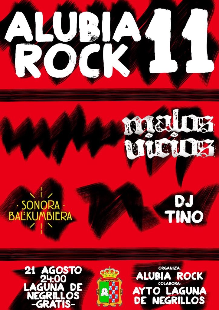 🔥volvemos a la carga 🔥
Primeras confirmaciones  del 11 Alubia rock !  <a href="/___malosvicios/">♡</a> Discomovida Dj tino y sonora Balkumbiera
21 agosto Laguna de Negrillos (Leon)
Explanada casa de cultura 
Gratis 
Atentxos mañana a las 12 las dos ultimas confirmaciones