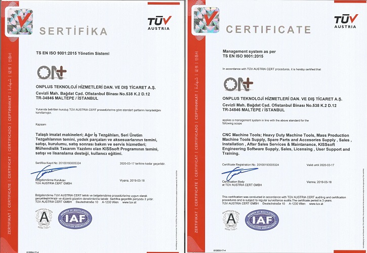📌ONPLUS Teknoloji Hizmetleri A.Ş. olarak, ISO 9001:2015 Kalite Yönetim Sistemi ile faaliyetlerimizi uluslararası kalite yönetim standartlarına uygun olarak sürdürmekteyiz. #onplusteknoloji