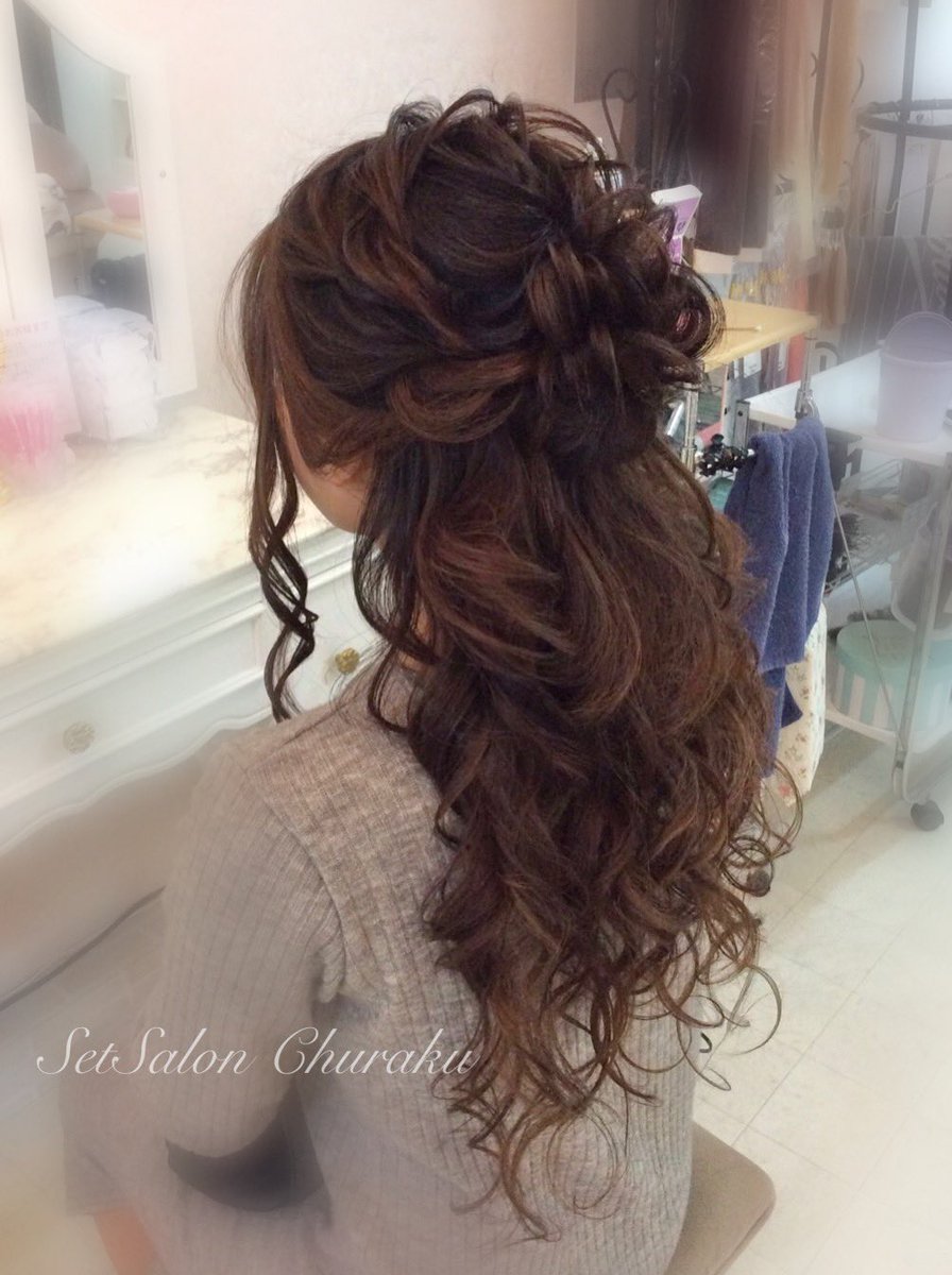 ট ইট র Setsalon Churaku ハーフアップ 出勤ヘアセット 夜仕事 キャバクラ キャバ嬢 沖縄市ヘアセット 沖縄市マツエク 沖縄市ネイル 成人式ヘアセット 振袖レンタル ヘアセット 成人式 メイク 着物レンタル 盛り髪 ヘアメイク 髪飾りレンタル