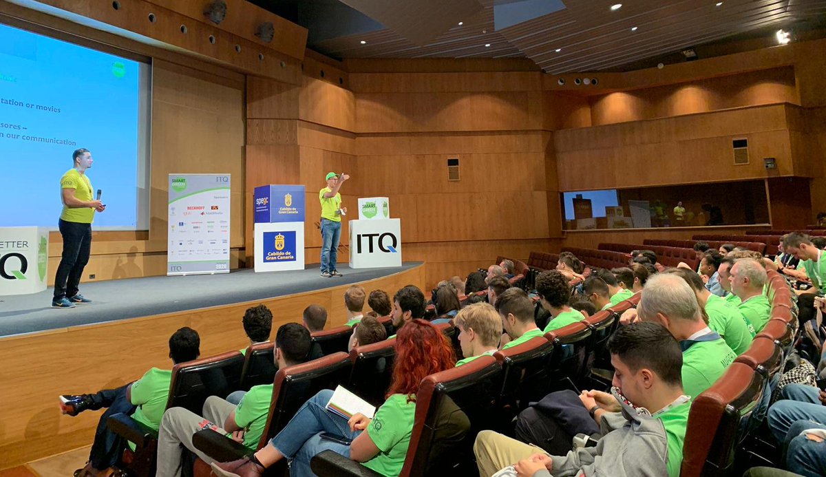 Canaragua's tweet photo. Muy interesante la apertura del #SmartGreenIsland #Makeathon2020, un evento educativo internacional para buscar soluciones innovadoras mediante el desarrollo de prototipos tecnológicos.
#itqgmbh #smartgreenisland #makeathon2020 #GranCanaria https://t.co/zDk0wo9mfV
