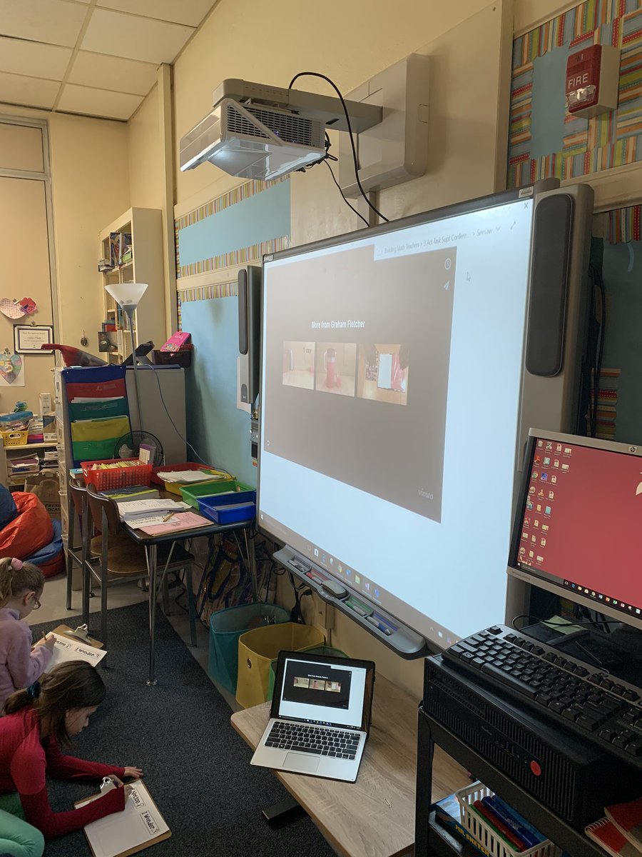 Our 3rd Graders loved engaging in a 3-Act-Task! #GCPride