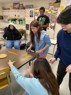 WCHS_Warriors's tweet photo. Students in Mrs. Harris' class engage in some friendly Minute to Win It competitions as a brain break! #WarrenWill collaborate, communicate and compete! @mrsbodine_math @jennifernharris #GoMathWC #wcwarriorfamily https://t.co/5xbEaNsFYp