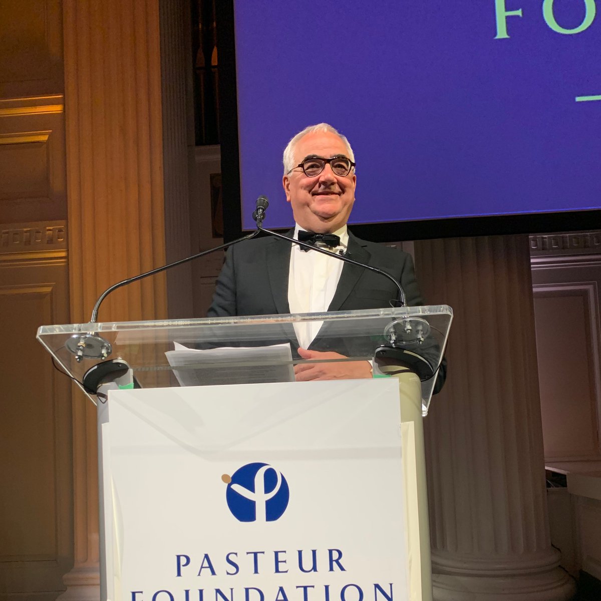 JNJNews's tweet photo. “It has been my lifelong passion to harness science and innovation and to translate the best ideas into tangible solutions.”—Paul Stoffels, Vice Chairman of the Executive Committee & CSO, #JNJ, reflects on his career helping drive better health at the Pasteur Foundation Awards. https://t.co/PVPbshgJsK