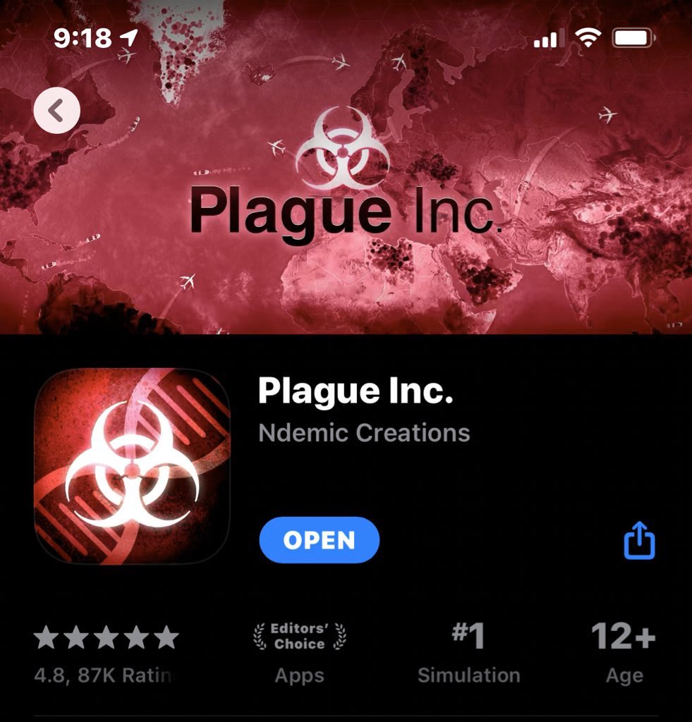 I hate to put it in these terms but if you don’t have a vaccine by around the month it spreads to every country, everyone gets infected. It’s like, just that simple. I’ve played a lot of plague. That’s my only qualification.  https://apps.apple.com/us/app/plague-inc/id525818839