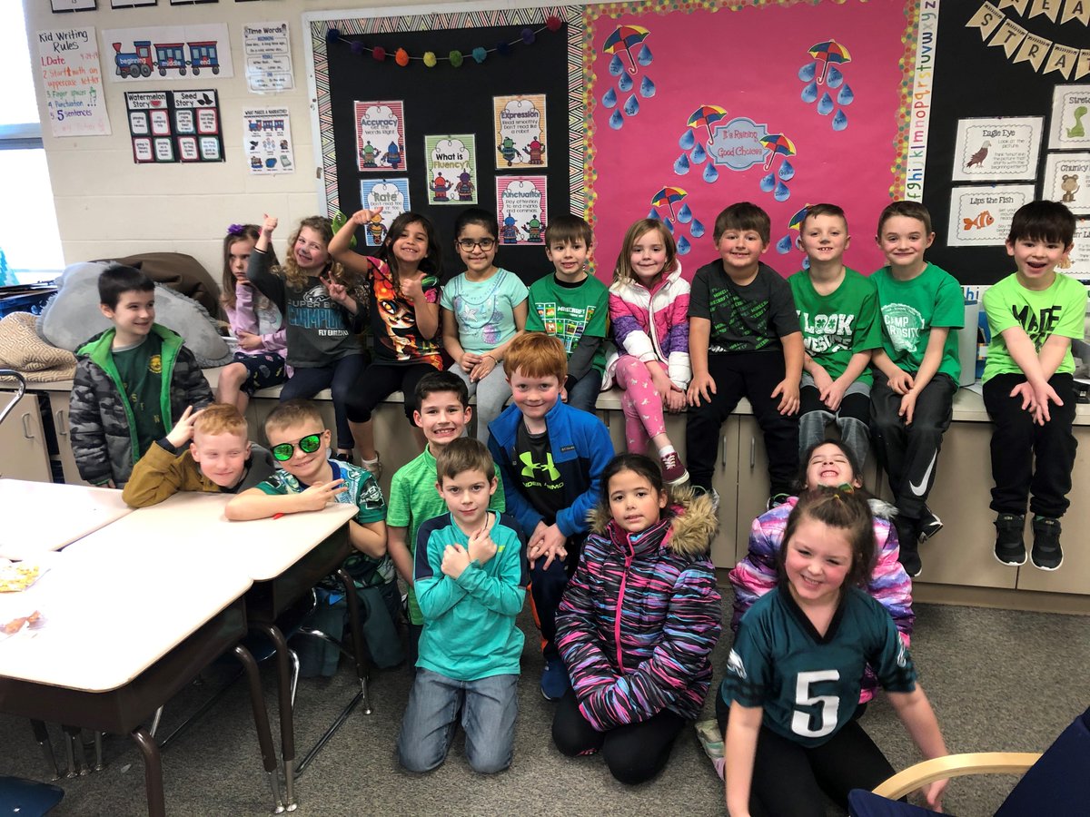 Green Eggs and Ham Day spirit in first grade! <a href="/cbnwalker/">Nicole Walker</a>