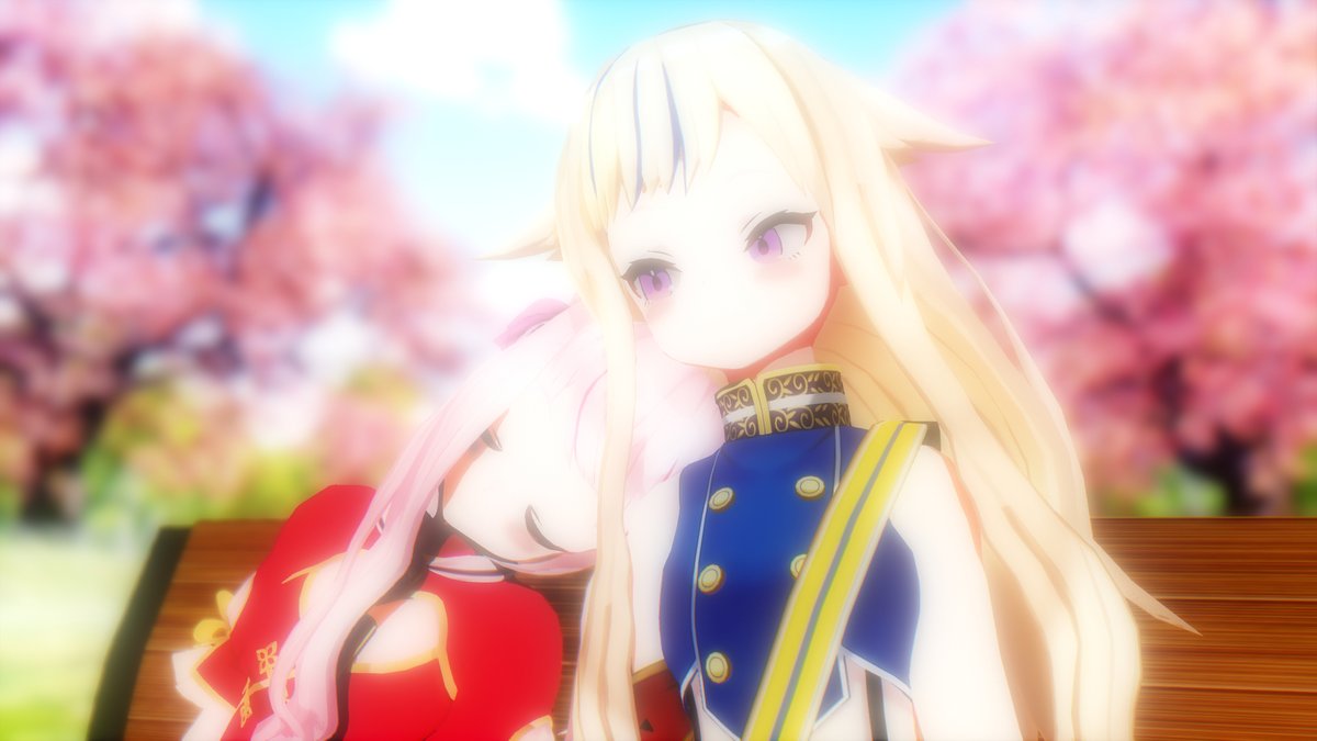 st202_HH's tweet photo. ヒナの肩でふにゃ～ってなるヒメ

(C) HimeTanaka 
(C) HinaSuzuki

#ヒメヒナ
#ヒメヒナMMD
#ヒメヒナ春のクソ神祭2020 
#田中ヒメ #鈴木ヒナ https://t.co/Zapo6Fq1MZ