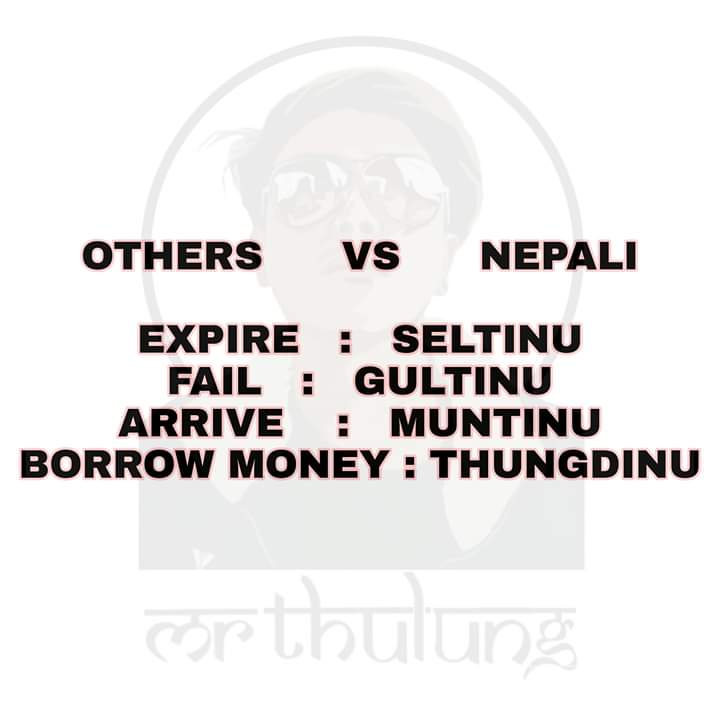 toter666's tweet image. The true Darjilingey ishtyle. 
#Localdialects 
Mr thulung ko wise words.