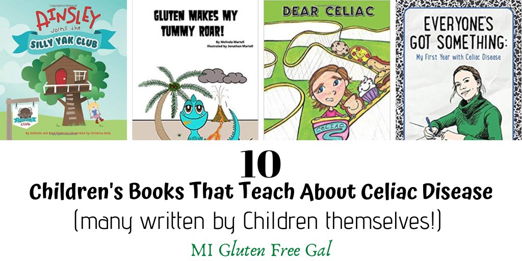 March is #ReadingMonth!
What better time to read with your child, and share with your theirclass about #CeliacDisease. These 10 books help explain what living with this disease is like. 
@DearCeliacBook <a href="/katzman_adam/">Adam Katzman</a> <a href="/GFreeRespect/">Debbie Simpson</a> 
miglutenfreegal.com/2020/03/04/10-…