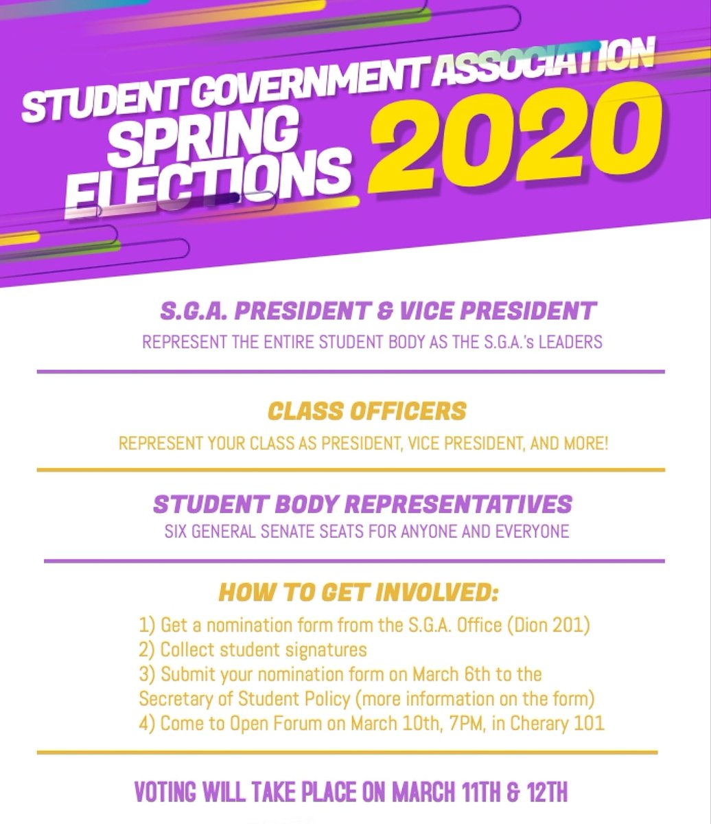 SMCVT_SGA's tweet photo. Paperwork to be on the ballot is due this Friday at 4:30PM to the SGA Office! https://t.co/kV3SAZdynH