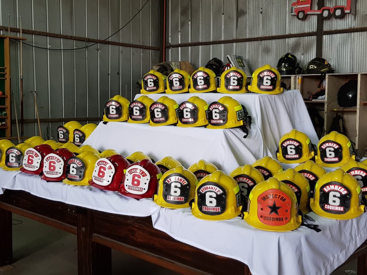 RescueFireStore's tweet photo. Felicitaciones a @SextaCoquimbo del @132Coquimbo por su nueva adquisición . Casco #estructural + #rescate + #forestal #nfpa Marca @phenixhelmets Modelo #firstdue #vamoscontigo  👏🏻👏🏻👏🏻🚒 https://t.co/KyQFtgBxyA