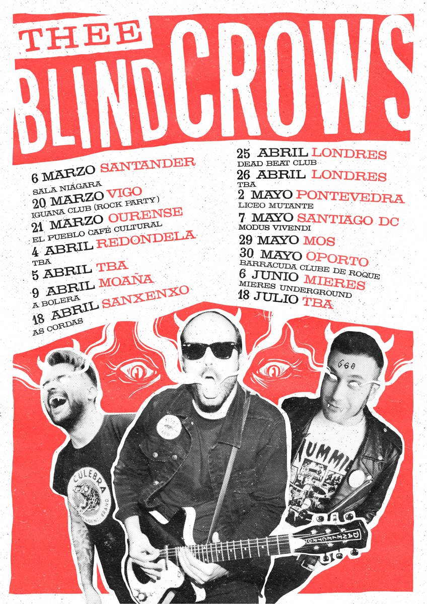 theeblindcrows's tweet photo. ⚠️Ahí van algunas de las fechas para los próximos meses⚠️
🔥Este viernes Santander junto a LUPERS en la Sala Niágara https://t.co/FM8c6Ynmp3