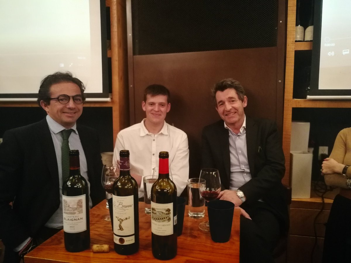 winevox's tweet photo. Panel of @CrusBourgeois producers for sommelier masterclass in NYC. #chateaublaignan #chateaulabranne #lacardonne https://t.co/l4xU8pGkjl