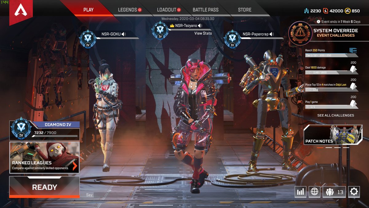 tezyano's tweet photo. -NSR TEAM-
@Irvanasution 
@ibeeen 

#DIAMOND #APEXLEGENDS #ROADTOAPEXPREDATOR https://t.co/HqKjUhA35W