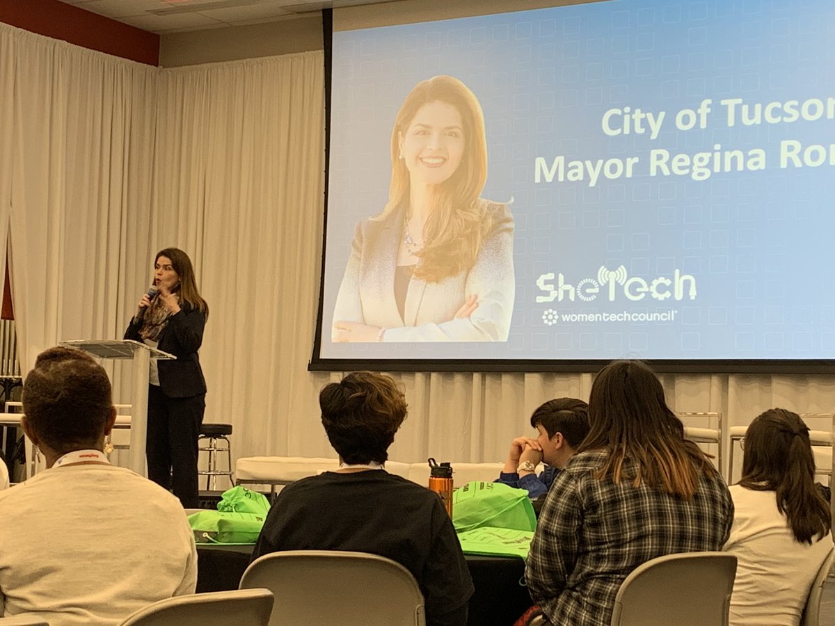 FreeFallAero's tweet photo. Tucson’s inaugural SheTech event with almost 150 highschool female students and #STEM industry players. #shetech https://t.co/ikl42InXRa