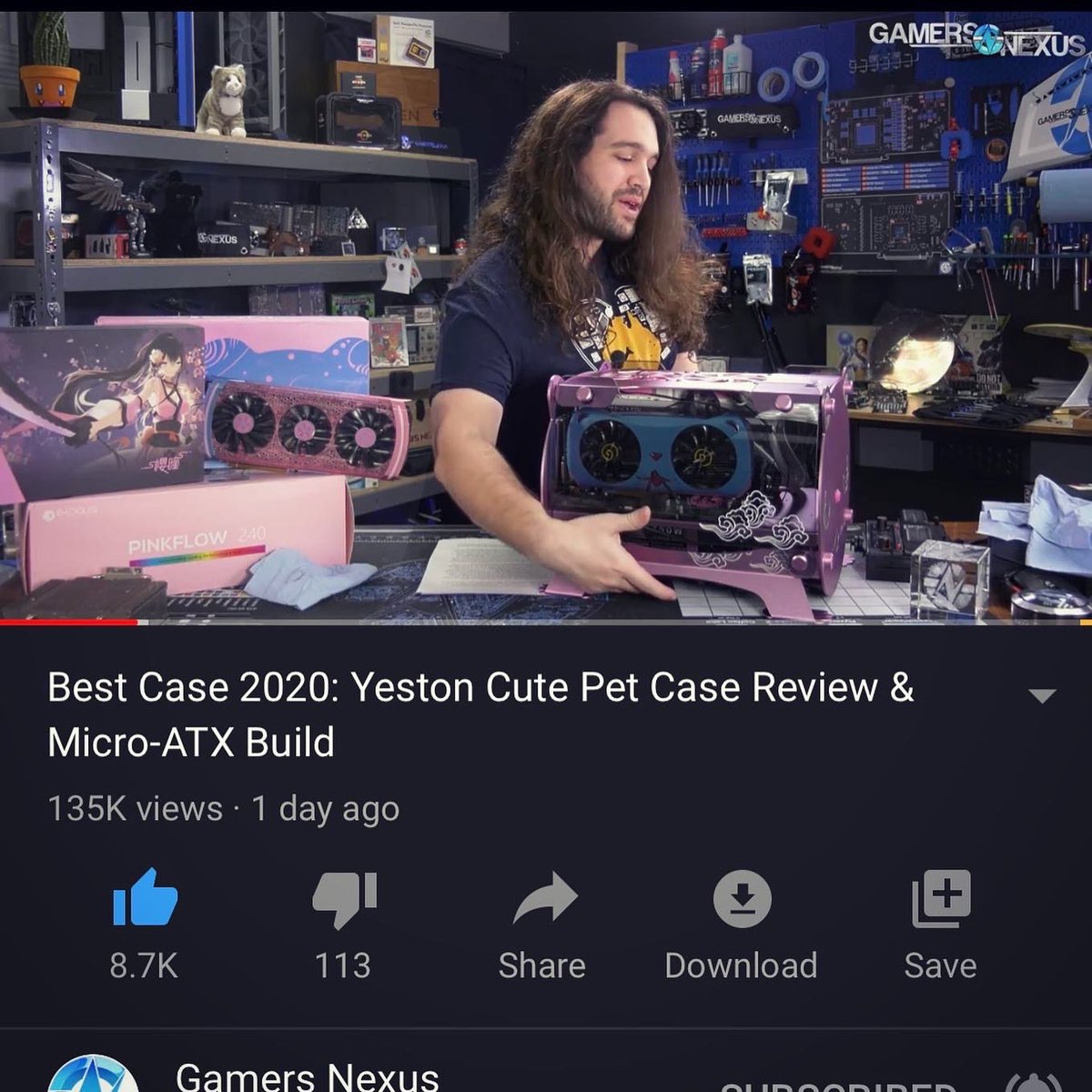 BlueGemPC's tweet photo. If you haven’t yet, check out @GamersNexus’s review of the Cute Pet case by Yeston on 📺Youtube!

It’s really something else! 😻

👇Video Linked Here👇
https://t.co/rZdoc3d9GP https://t.co/MnqyXz3hMg