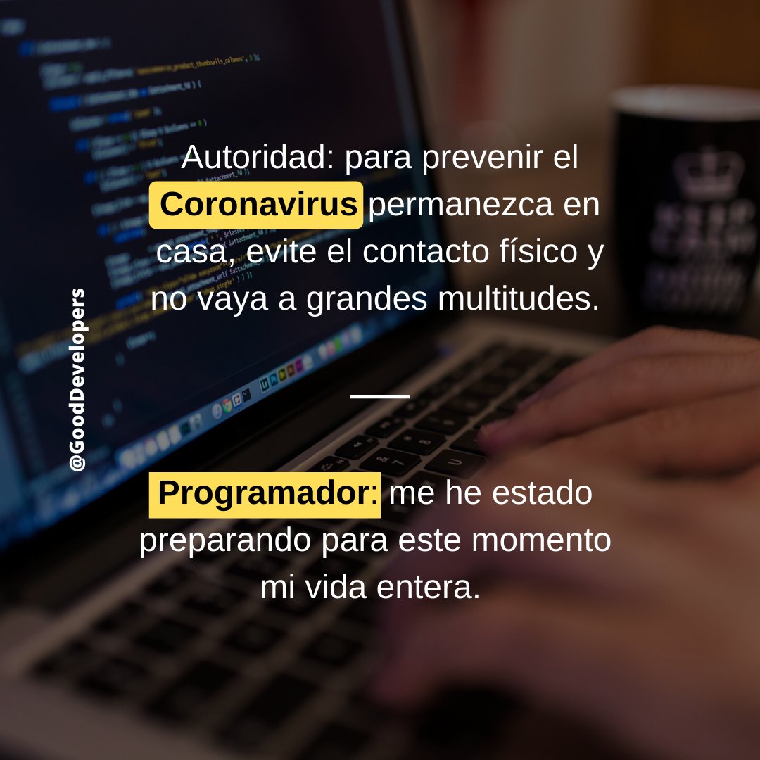 GoodDevelopers's tweet photo. Siempre hay espacio para el humor, por eso comparte con tu amigo programador. 🤣🤣 #GoodDevelopers https://t.co/tUvNFjpkso