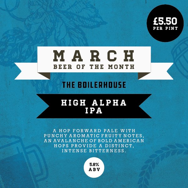 Proofbars's tweet photo. With a hint of sunshine and hopes for spring, our March 'Beer of the Month' has landed.  Call in and try it for yourself. https://t.co/CASTY3GKin