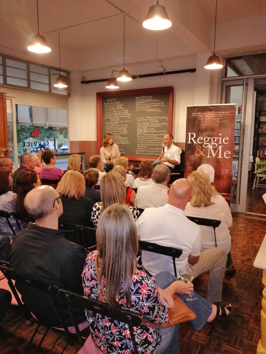 PanMacmillanSA's tweet photo. We're @LoveBooksJozi for the launch of #ReggieandMe from the author of the bestselling #AYearInTheWild and #BacktotheBush, @JamesRAHendry. James is in conversation with @GailSchimmel. https://t.co/RytJ9sCYxs