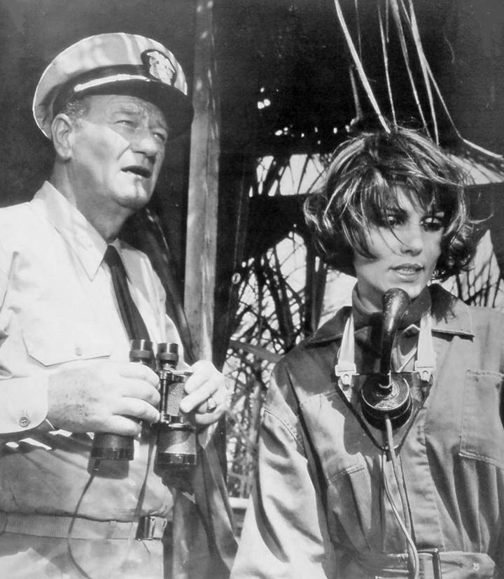 Happy birthday to Paula Prentiss!  Here she is with John Wayne in \"In Harm\s Way\" from 1965. 