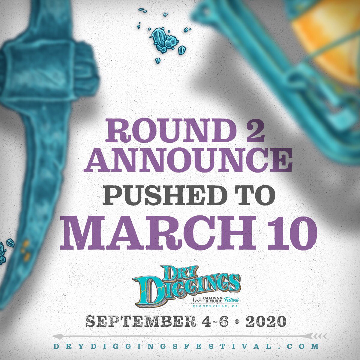 🚨 Special Announcement — We apologize for the delay but we need just a little more time to ensure your round 2 artist announcement is ready. So we are pushing the next announcement to March 10th. Stayed Tuned....#DryDiggings