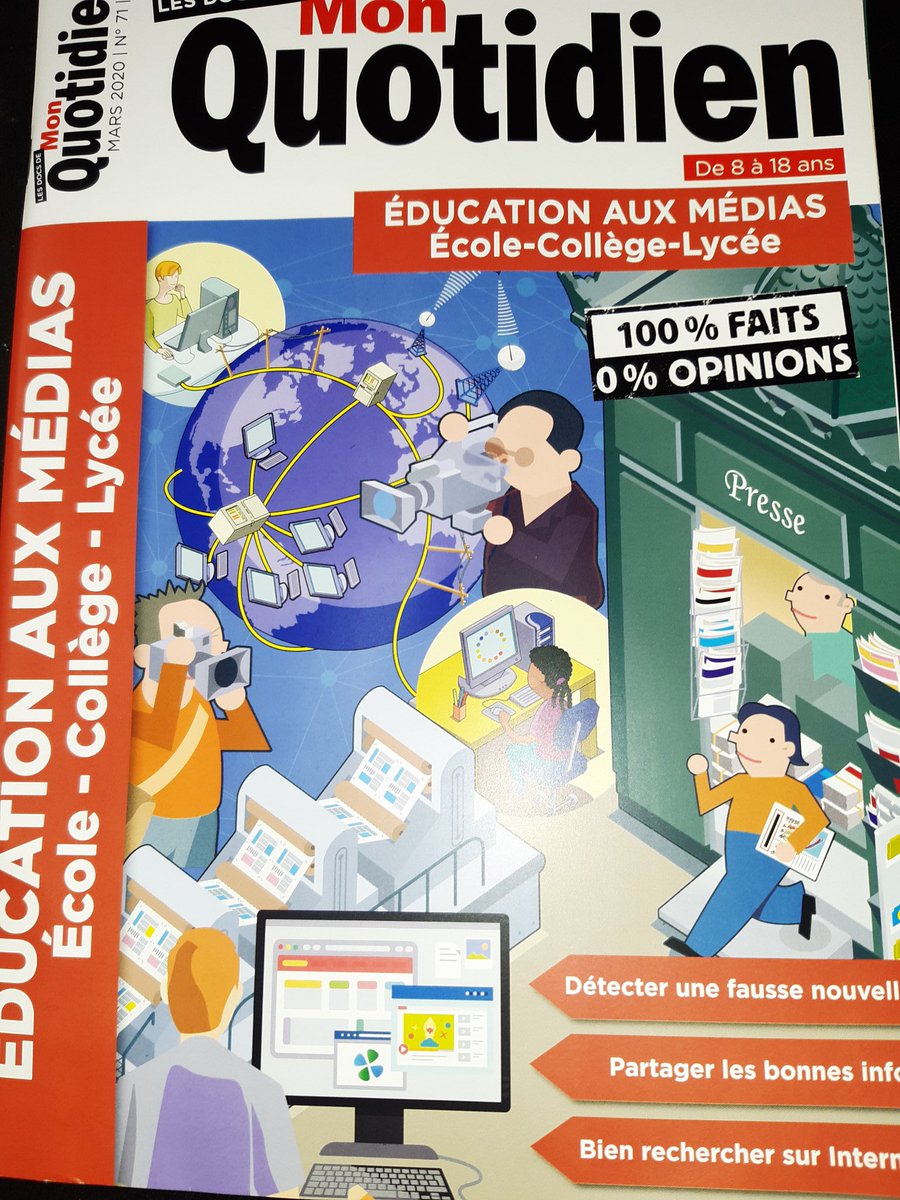 DParis36's tweet photo. #Monquotidien numéro spécial #EMI . Qu'est-ce qu'un média ? Qu'est-ce qu'une info? Revoir les bases. @Clemi_ot 😉 https://t.co/EXxhkXdwVK