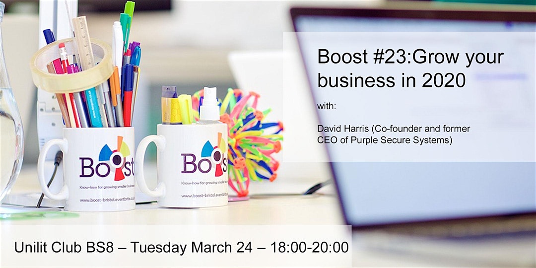Make 2020 the year to really GROW your business.

Advice and top tips from someone who has been there and done it on 24 March.

Our early bird, buy one ticket bring a friend for free ENDS THIS FRIDAY

Book yours here.

bit.ly/38mFjpd
