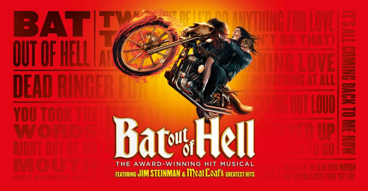 Twitter Question:

What is YOUR favorite Jim Steinman (<a href="/realjimsteinman/">Jim Steinman</a>) and MeatLoaf (<a href="/RealMeatLoaf/">Meat Loaf</a>) song in Bat Out of Hell?  With 19 rockin' songs in the musical, we cannot wait to hear which is your favorite! 🔥🔥🔥 #BatTheMusicalUS