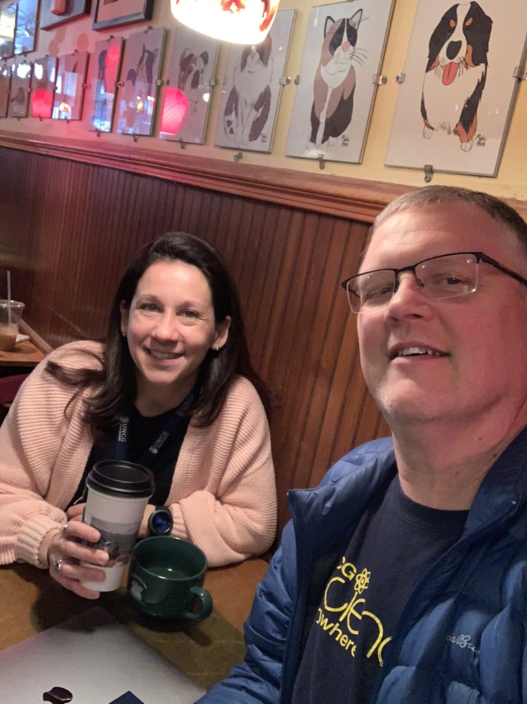MalcolmSchug's tweet photo. Grad Students Having Coffee with Schug! #neutralgrounds @bio_uncg curtesy of @UNCG_GradSchool with @Atognas https://t.co/YLDp4dlWWX
