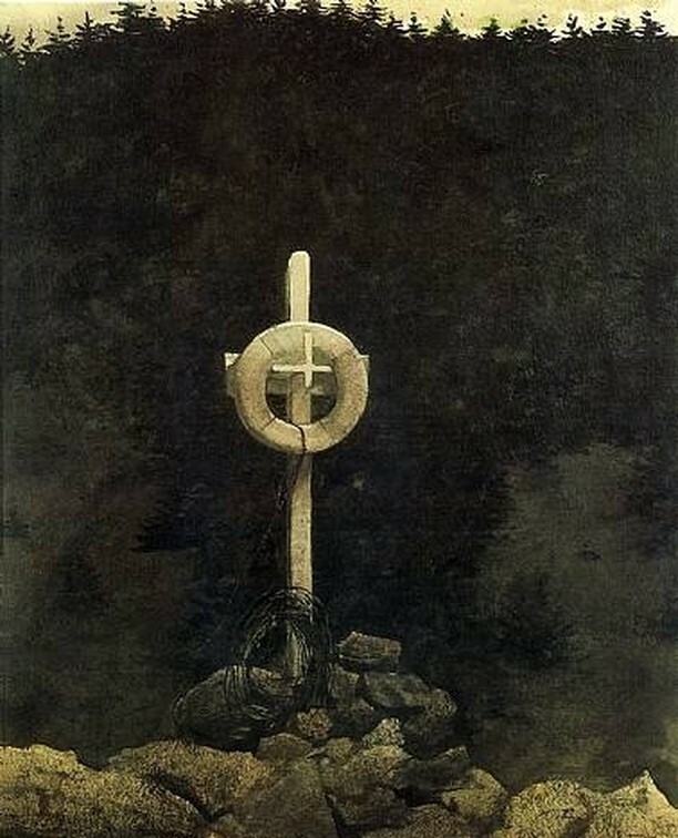 GracePeacePres's tweet photo. Our art for the Lenten season is "Lifeline" by Jamie Wyeth. https://t.co/NCBV4ZU8la https://t.co/M9O5EIKKGP