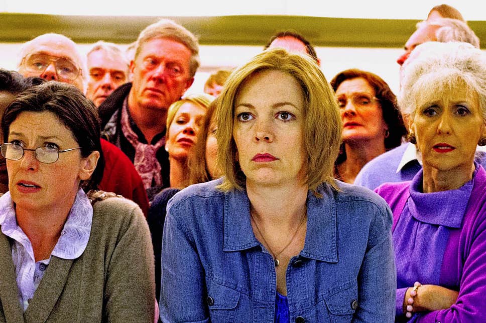 Next in our retrospective is #LONDONROAD starring the inimitable #OliviaColman as Julie, who rallies her neighbours together to rebuild their home into a safe community. Watch it now amazon.co.uk/dp/B01629Z1LK