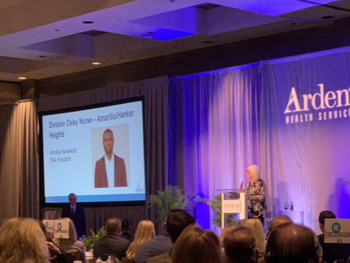 LLCoolJames512's tweet photo. Proud of @BSAHealthSystem nurse Amaka Nwokedi representing our division #daisynurse at the Ardent Leadership Conference. #ardentpurpose #beardent https://t.co/FZMOovqrPU