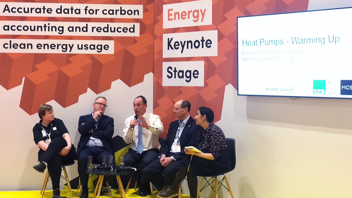 Really interesting panel on Heat Pumps featuring impressive contributions from <a href="/GrahamHazell/">Graham Hazell</a> and <a href="/sharonlouth123/">GroundTherm ltd</a> - Thank you!