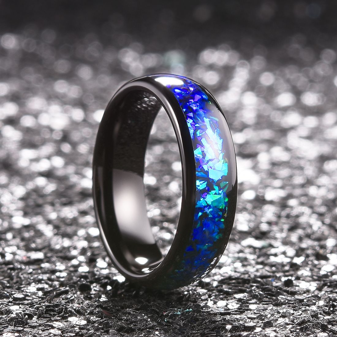 kingwillrings's tweet photo. New color combinations arrived! A two-color-combination idea to shining fragments inlaid for Nature collection is newly added. Of the one is blue and purple, the other is blue and green. We can surely tell both look better in person. Which one do you prefer? https://t.co/TdT0pR0mf6