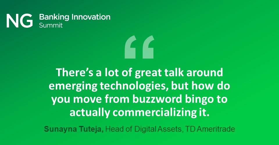 When it comes to emerging tech, <a href="/Sunayna/">Sunayna🇺🇸</a> is all about ACTION! 

What are some innovative uses for new tech?  

@TDAmeritrade #Tech
