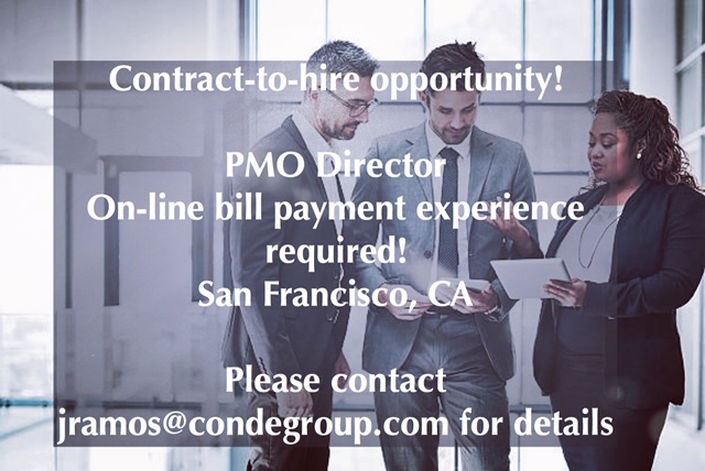 CondeGroup's tweet photo. #hotjob #joboftheday looking for a PMO Director❗#Careerr #Opportunity #applytoday #PMO #Director #musthave #Experience #managing #largescale #enterprise #wide #initiatives #required #SanFrancisco #pmodirector #projectmanager #hiring #nowhiring #recruitment #jobsearch #applynow https://t.co/WRSdtyvV2g