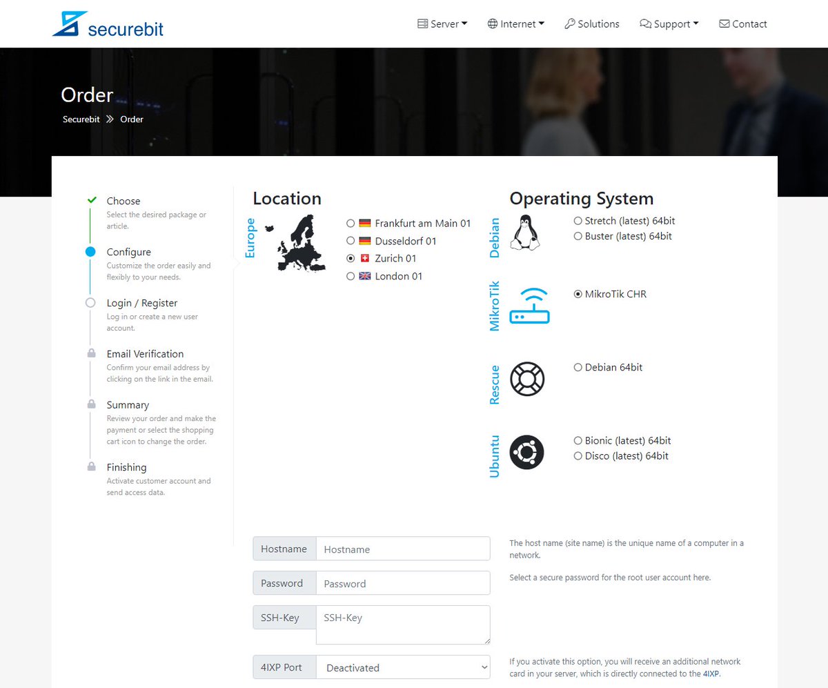 securebitag's tweet photo. Now you can install your virtual server directly with the MikroTik Cloud Hosted Router (CHR) RouterOS operating system.
https://t.co/5in1f3udEM
#securebit #mikrotik #chr #routeros #bgp #ipv4 #ipv6 #router #cloud #vps #server #network https://t.co/nHOQZKgwtl