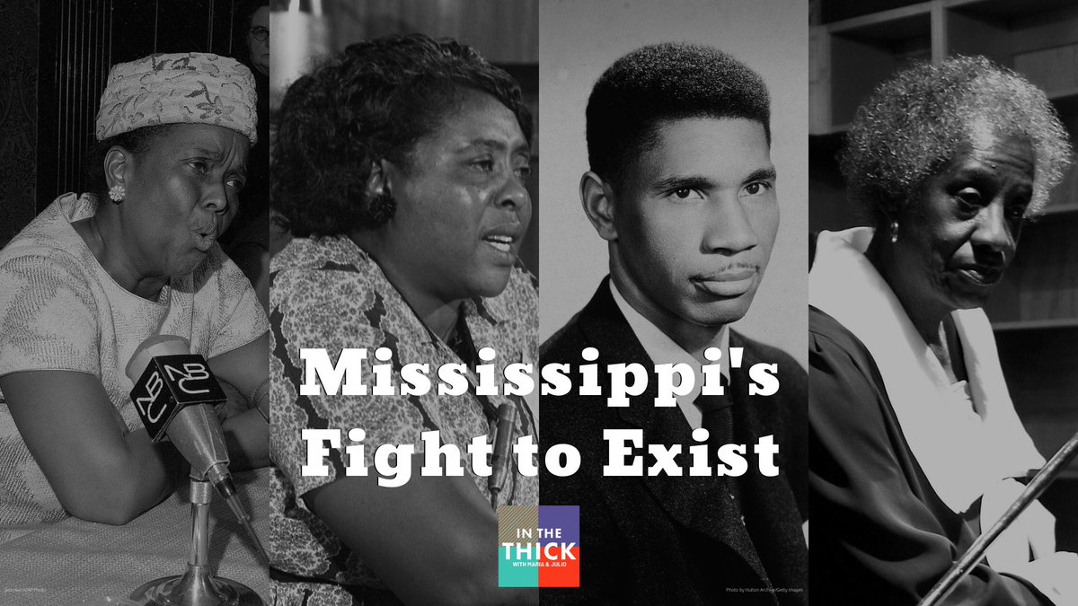 InTheThickShow's tweet photo. #NowPlaying a new @InTheThickShow! 

@Maria_Hinojosa and @julito77 talk with @rlnave of @MSTODAYnews and @ArekiaSBennett of @MSVotes about the #MississippiPrimary, the #POCVote and #VotingRights #Election2020

LISTEN HERE: https://t.co/6Djx2PeHcu https://t.co/vIlXkkGBcg