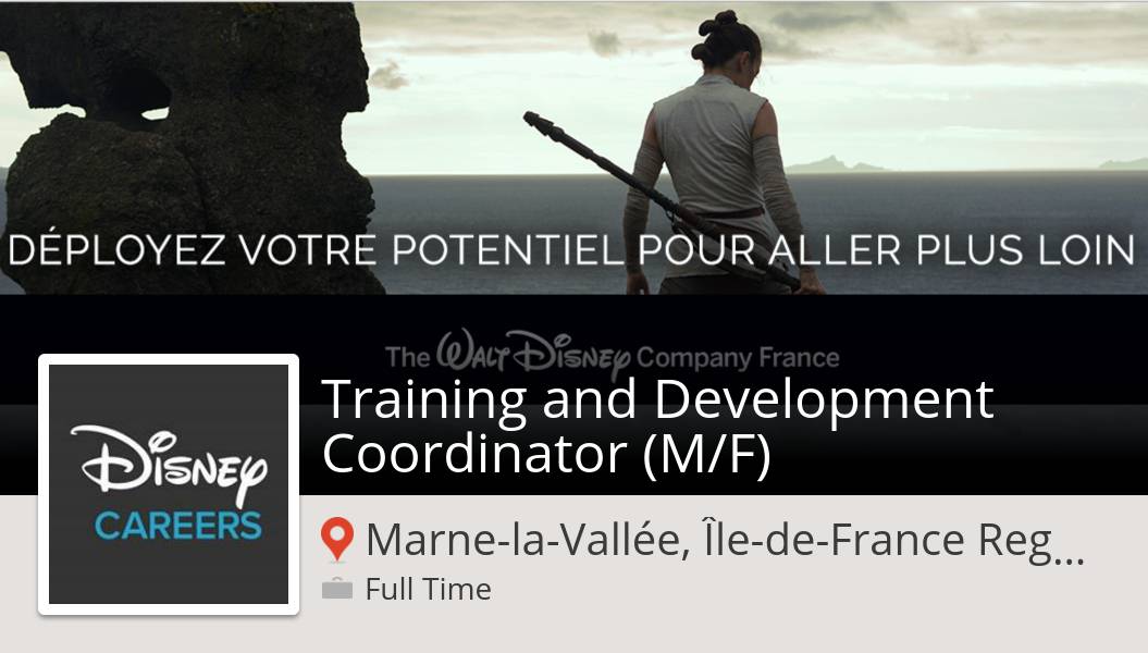 AmandaFINDIKIAN's tweet photo. Check out this #job: Training and #Development #Coordinator (M/F) at #Disney (#MarnelaVallee) https://t.co/ugamGe5MSj #DisneyJobs https://t.co/hwZivwJ9Jw