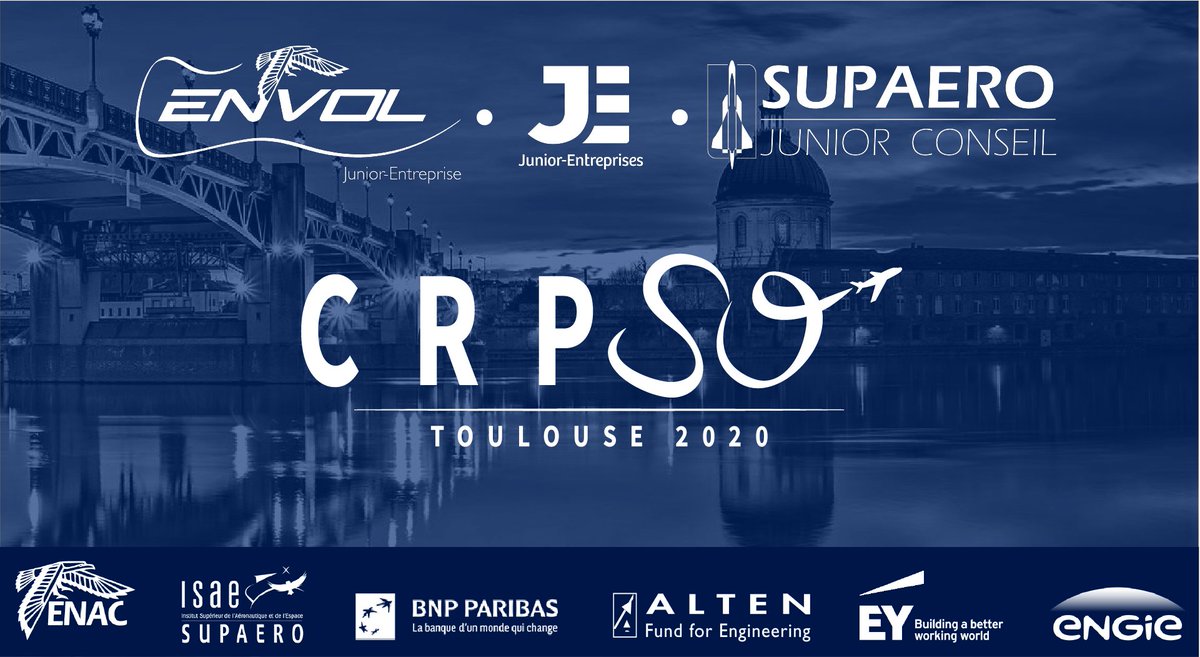 #CRP2020 // <a href="/JE_SUPAERO/">SUPAEROJuniorConseil</a> organise, avec <a href="/envolje/">ENVOL Junior Etudes</a>, le prochain Congrès Régional de Printemps des Junior-Entreprises ! RDV à tous les Junior-Entrepreneurs du Sud-Ouest les 14 &amp; 15 mars prochain à l'<a href="/enacfrance/">ENAC</a> et à l'<a href="/isae_officiel/">ISAE-SUPAERO</a> 👉 swll.to/OwCqvi ✈️ #WeAreJE #WeAreJET