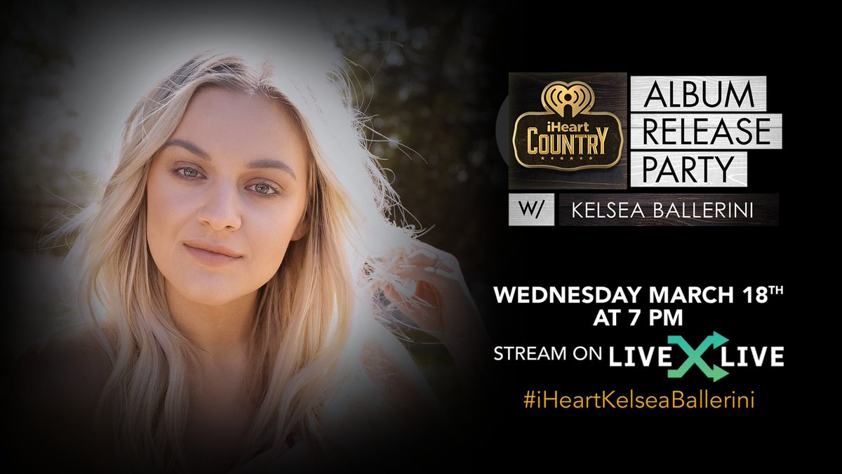 iHeartTheaterNY's tweet photo. We're celebrating @KelseaBallerini's 'Kelsea' Album Release Party in New York City on March 18! Streaming exclusively on @livexlive 💫

More details: https://t.co/0soQCXa0Ll #iHeartKelseaBallerini https://t.co/xdUPwRYeQX