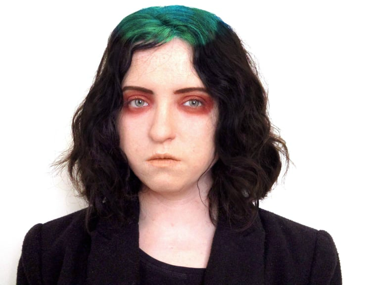 Gerard Way with teal roots cosplay.