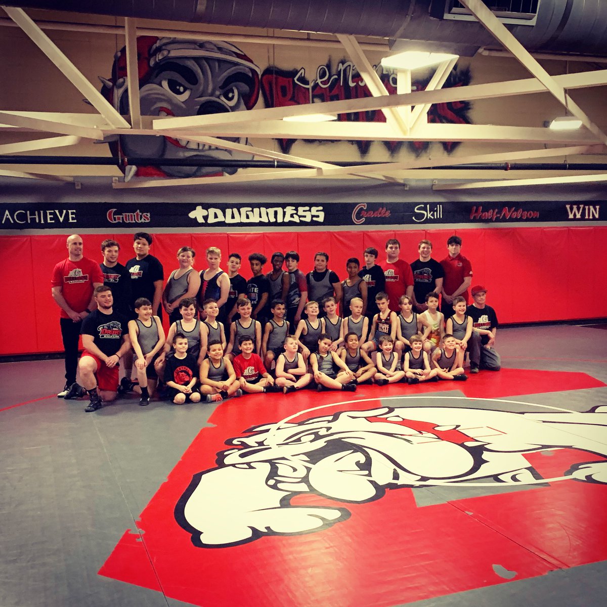 Wrestle_CHS's tweet photo. The 2020 Bulldogs Youth Wrestling Club! GO DOGS!!! @BulldogWClub @Central_AD @JoshScott_AD https://t.co/j1YLJfXudA