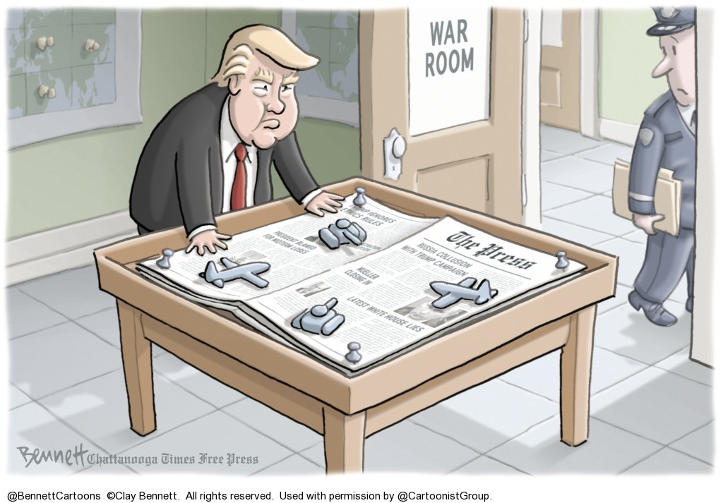 FreeSpeechToons's tweet photo. #FreeSpeech under attack by #DonaldTrump.
One week after suing #NYTimes, Trump campaign sued #WashingtonPost.  Both lawsuits allege defamation in opinion pieces.
Archival cartoon by @BennettCartoons
#FreedomofSpeech #FreedomofthePress https://t.co/jIquR1qOPl