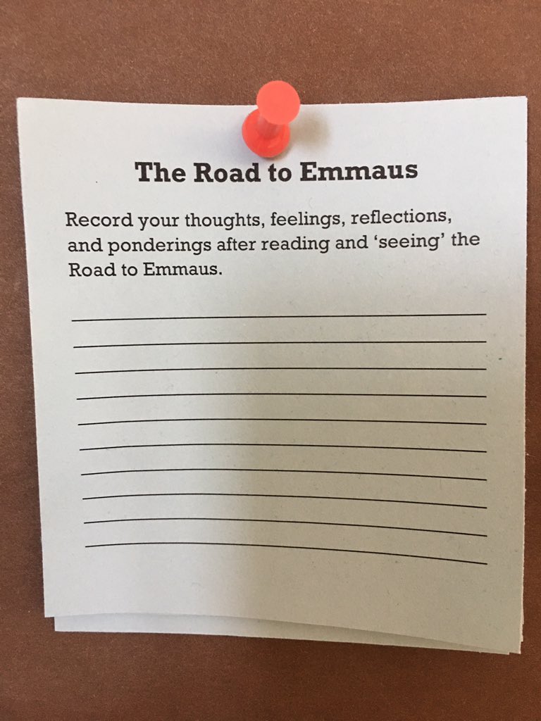 stthces's tweet photo. Faith-based learning as teachers incorporate interactive prayer centres! Students invited to respond to the road to Emmaus. @MorrisHucal @HWCDSB @cshwcdsb #renewingthepromise https://t.co/yYCXWDAOl6