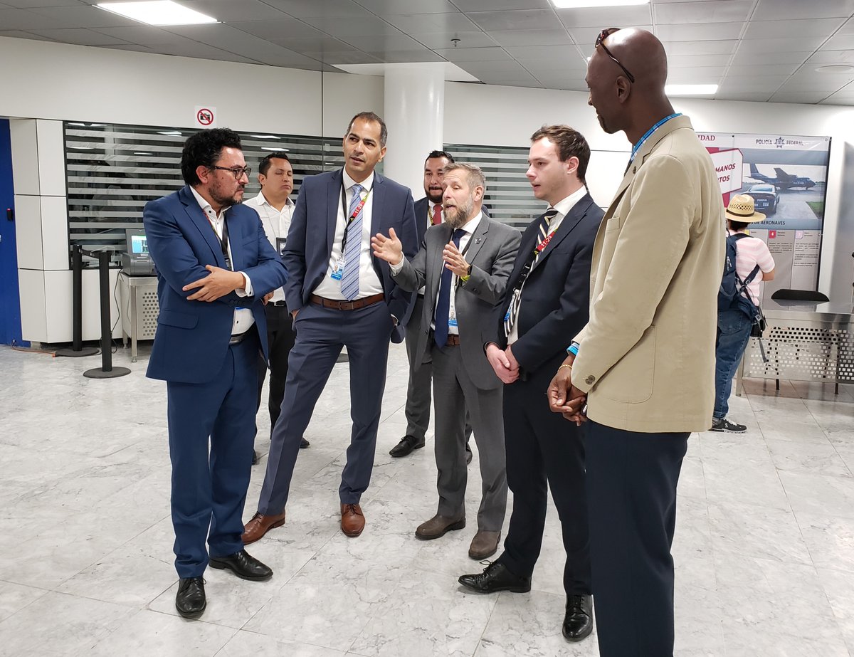 ACIWorld's tweet photo. The #ACIAPEX and @Aeropuerto_GDL teams are working together this week during the airport's security review. The APEX in Security Programme mission is to promote safer and more secure airport operations. Learn more about the programme: https://t.co/tuQ0qxicfj https://t.co/oK6FNI20M9