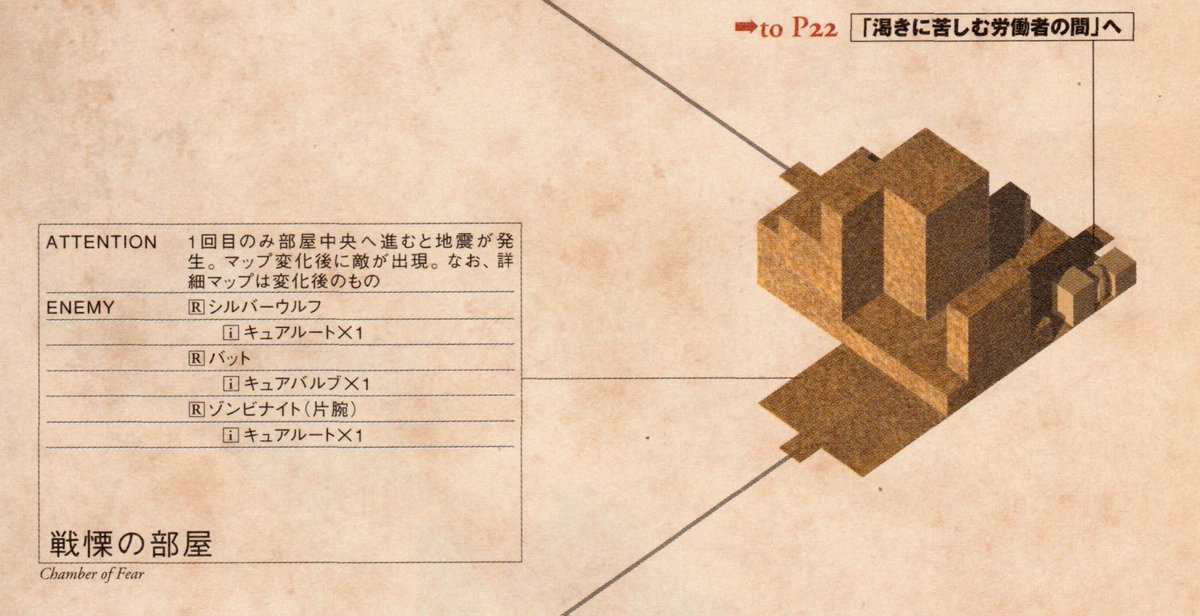 戦慄の部屋

Room of Trembling Fear

This probably was a reference to the quake that occurs here that was a bit lost in the localization.