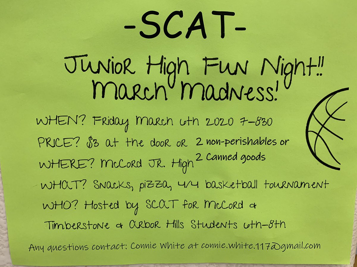 A fun SCAT event for junior high students. <a href="/SylvaniaSchools/">Sylvania Schools</a> <a href="/scatsylvania/">scatsylvania</a> <a href="/TStoneAthletics/">TimberstoneAthletics</a>