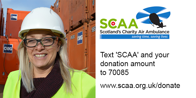 OEG_EnergyGroup's tweet photo. We are delighted to welcome Hazel Paterson as our Group QHSE Manager.  Read more about how Hazel wasted no time introducing 'Crisps for Helimed 79' to support the new @ScotAirAmb life-saving🚁based @ABZ_Airport     https://t.co/lPfBKpvcml  #SCAA #oilandgas #Aberdeen #charity #ccu https://t.co/6In86rq1dv